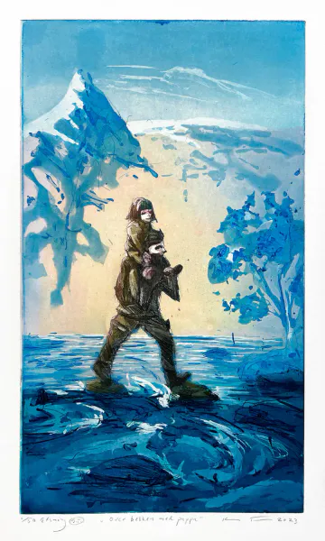 Hovedbilde Over bekken med pappa - Kristian Finborud